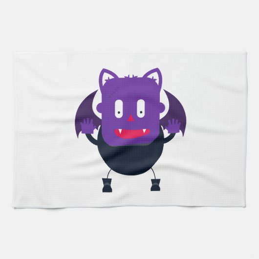 Bat halloween キッチンタオル (横)