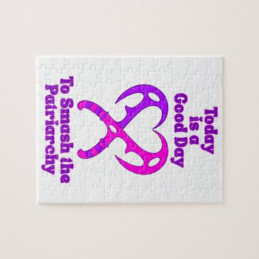 Bat’leth Heart - Smash the Patriarchy ジグソーパズル (横)