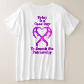 Bat’leth Heart - Smash the Patriarchy プラスサイズTシャツ (デザイン裏面)