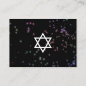 Bat Mitzvah Hot Pink Neon Themed Party Details エンクロージャーカード (裏面)