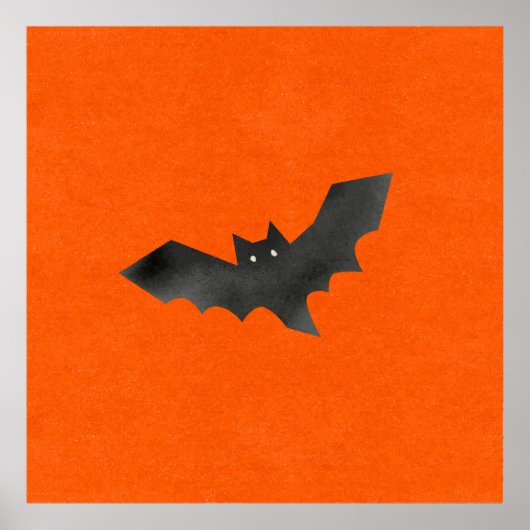 Bat Poster – Dark Atmospheric Design ポスター (正面)