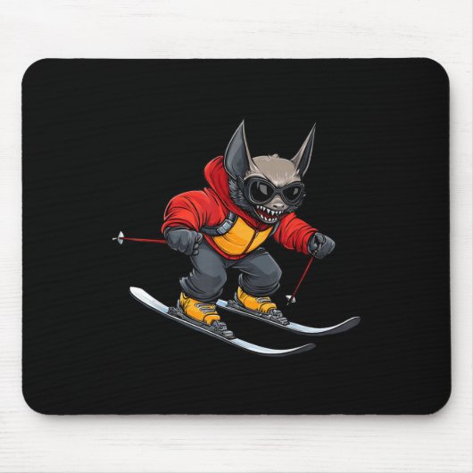 Bat Skier  マウスパッド (正面)
