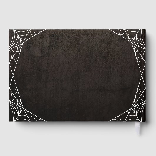 Bat & Spiderwebsミスター&ミセス・ゴス・ハロウィン・ウェディング ゲストブック (裏面)