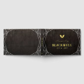 Bat & Spiderwebsミスター&ミセス・ゴス・ハロウィン・ウェディング ゲストブック (全面)