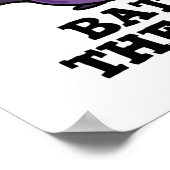 Bat To The Bone Funny Animal Pun ポスター (角)