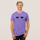 Bat Wing Coffin - Purple トライブレンドＴシャツ (正面全面)