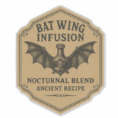 Bat Wing Infusion - Halloween Apothecary Label シール (正面)