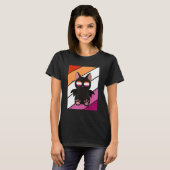 Bat With Pride Lesbian Flag LGBTQ Proud Ally Pride Tシャツ (正面フル)