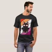 Bat With Pride Lesbian Flag LGBTQ Proud Ally Pride Tシャツ (正面フル)