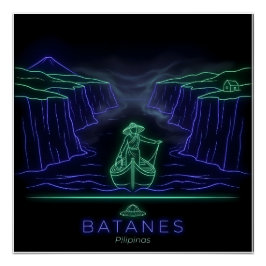 Batanes Ivatan Woman- Vakul Hat- Philippines ポスター