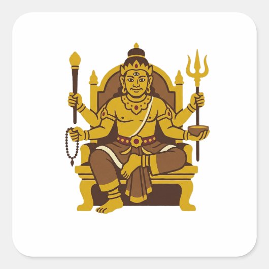 Batara Guru スクエアシール (正面)