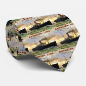 Batavierライン-ヴィンテージ旅行 ネクタイ (ロール)