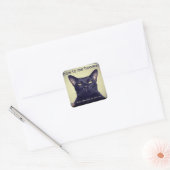 Batcat：私に弓を与えるHooman Sticker スクエアシール (封筒)