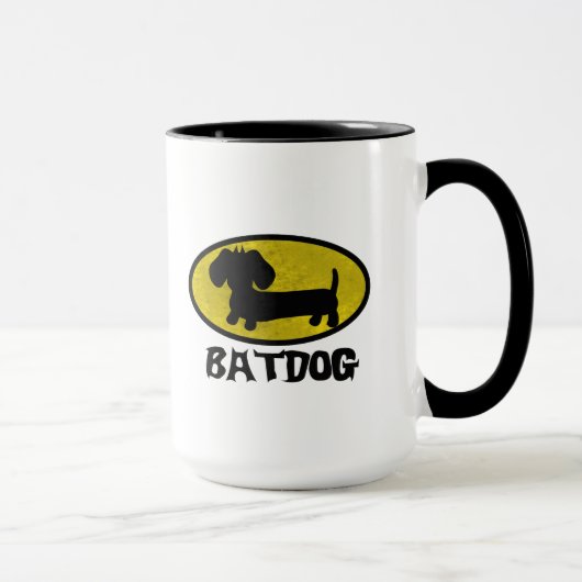 Batdogのウインナー犬のコーヒー茶マグ マグカップ (右)