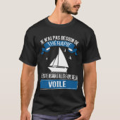 Bateau à voile - voilier tシャツ (正面)