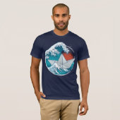 Bateau en papier et vagues tシャツ (正面フル)