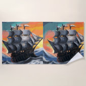 bateau pirate  ビーチタオル (正面)