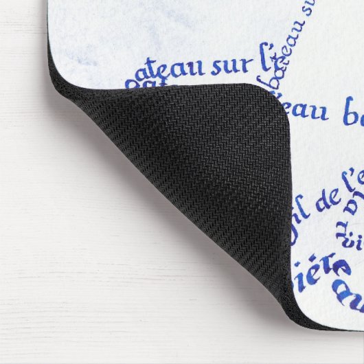 Bateau sur l'eau. マウスパッド (コーナー)