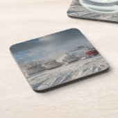 bateaux de pêche dans la neige コースター (左側)