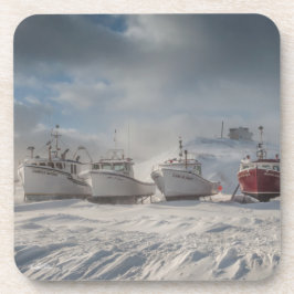 bateaux de pêche dans la neige コースター