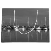 Bateaux noir et blanc ラージペーパーバッグ (正面)