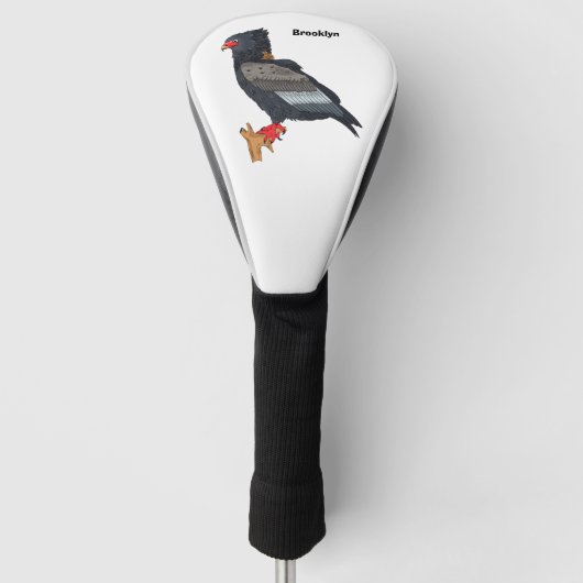 Bateleur Eagle illustration ゴルフヘッドカバー (正面)