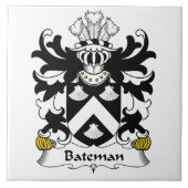 Batemanの家紋 タイル (正面)