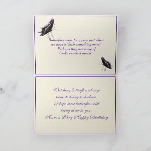 BatfrayBdayWishesカスタマイズ- カード (内部)