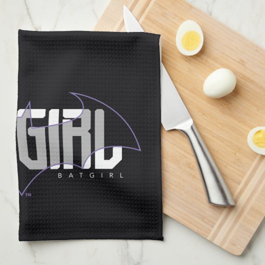 Batgirl High Tech Name Graphic キッチンタオル (四つ折り)