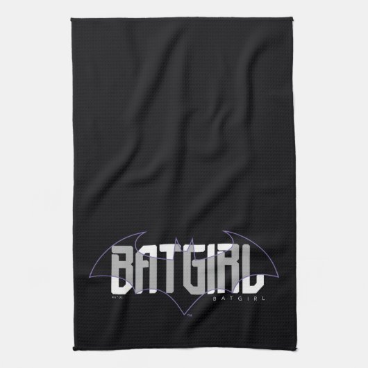 Batgirl High Tech Name Graphic キッチンタオル (縦)