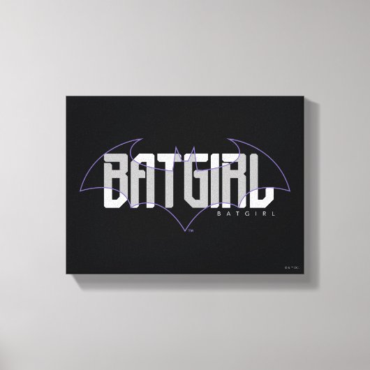 Batgirl High Tech Name Graphic キャンバスプリント (正面)
