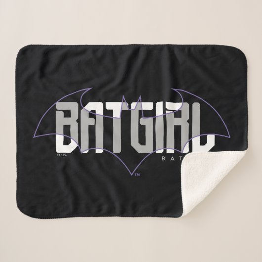Batgirl High Tech Name Graphic シェルパブランケット (正面(横))