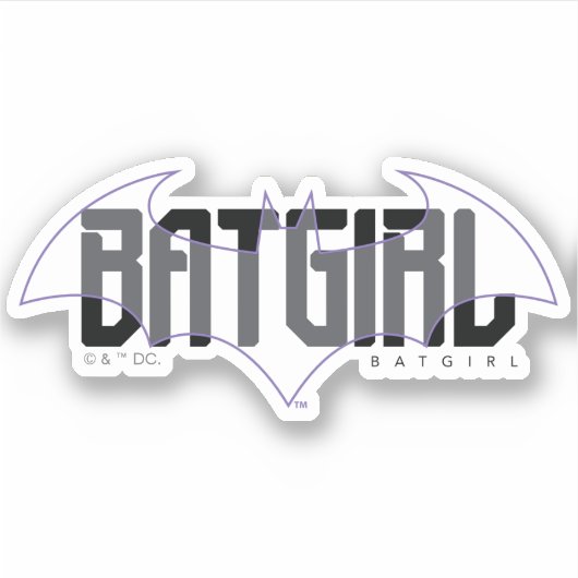 Batgirl High Tech Name Graphic シール (正面)