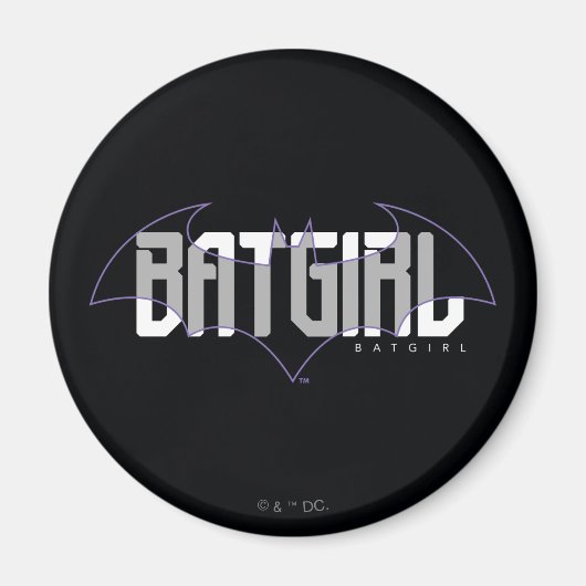 Batgirl High Tech Name Graphic マグネット (正面)