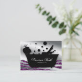 Bathの名刺のネイルサロンの泡ペディキュア 名刺 (スタンド正面)