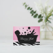 Bathの名刺のネイルサロンの泡ペディキュア 名刺 (スタンド正面)