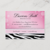 Bathの名刺のネイルサロンの泡ペディキュア 名刺 (裏面)