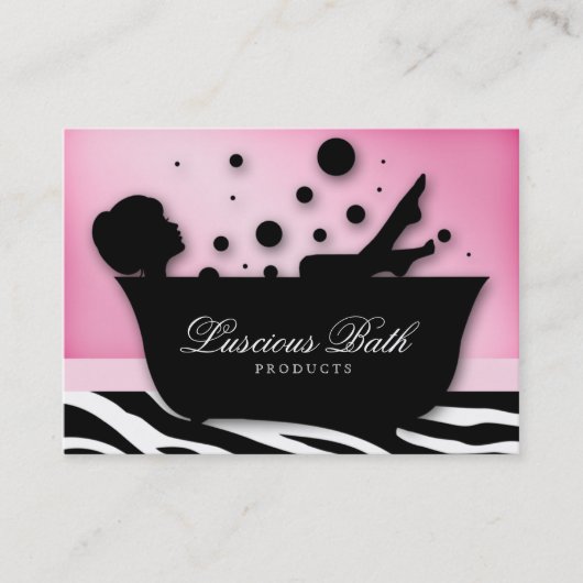 Bathの名刺のネイルサロンの泡ペディキュア 名刺 (正面)