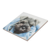 Bathの後の子犬 タイル (側面)