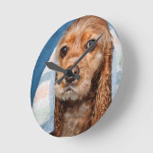 Bathの時間 ラウンド壁時計 (傾斜)