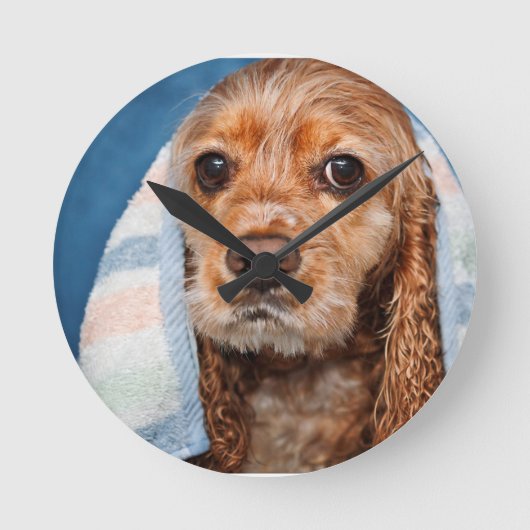 Bathの時間 ラウンド壁時計 (正面)