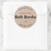Bathの爆弾のためのカスタマイズ可能なラベル ラウンドシール (バッグ)