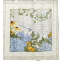 Bathの装飾の農家のヴィンテージの花のトンボの芸術