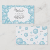 Bathはスパのヘアーサロンの犬またはカーウォッシュ泡立ちます 名刺 (正面/裏面)