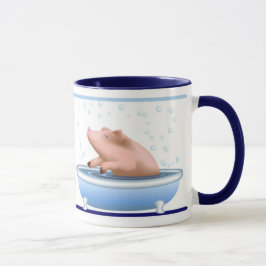 Bathを取っているブタ マグカップ