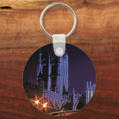 Bath Abbey at Night, Somerset, England, UK (2) キーホルダー (正面)