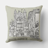 Bath Abbey, Bath, England クッション (裏面)