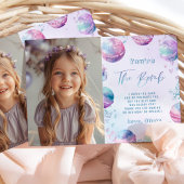 Bath Bombの誕生日パーティーの写真サンキューカード 招待状