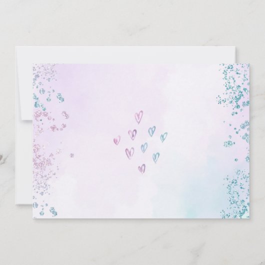 Bath Bombの誕生日パーティーの写真サンキューカード 招待状 (裏面)