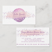 Bath Bomb Natural Soap Spa 名刺 (正面/裏面)